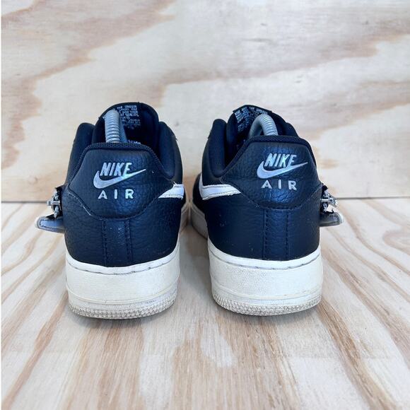 Nike - Air Force 1 '07 PRM Zip- Sneakers - Black - Men's - 8 - CW6558-001 - Picture 6 of 9